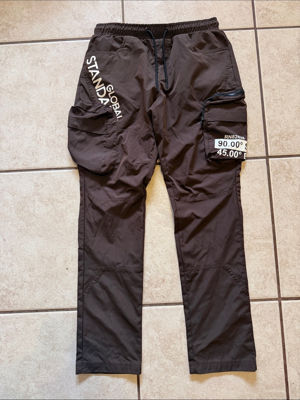 South Pole Black Utility Cargo Pants with Graphic Pockets